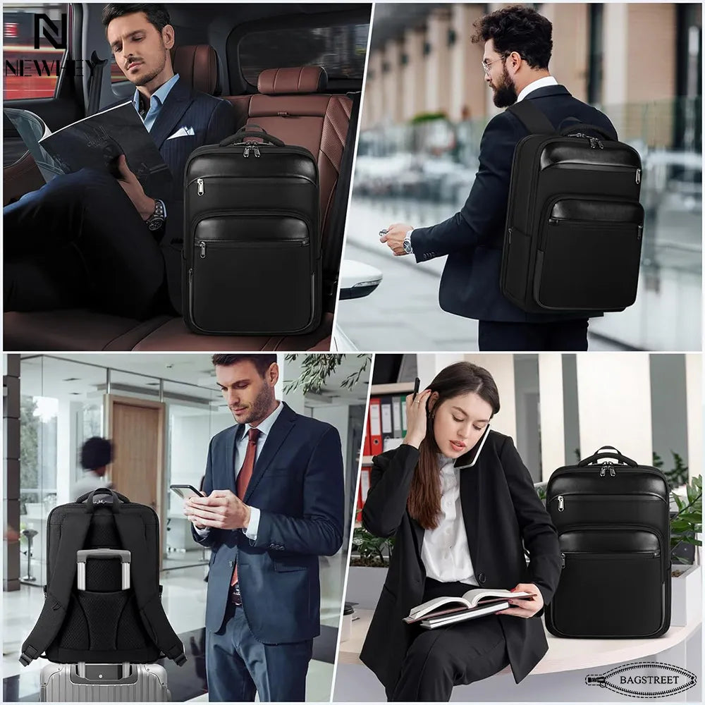 NEWHEY 15.6" Business Laptop Backpack – 40L, TSA Approved, USB-C