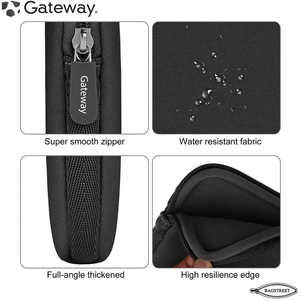 Gateway Laptop Sleeve 14"-15.4" Inch Essential Laptop Sleeve Dustproof, Waterproof, Shockproof Protective Case with Zipper for Men and Women