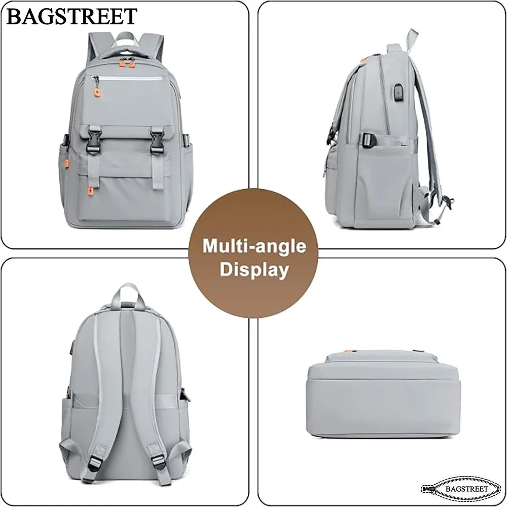 BAGSTREET Fashion Trendy 15.6" Laptop Backpack with USB Port (BS-109)