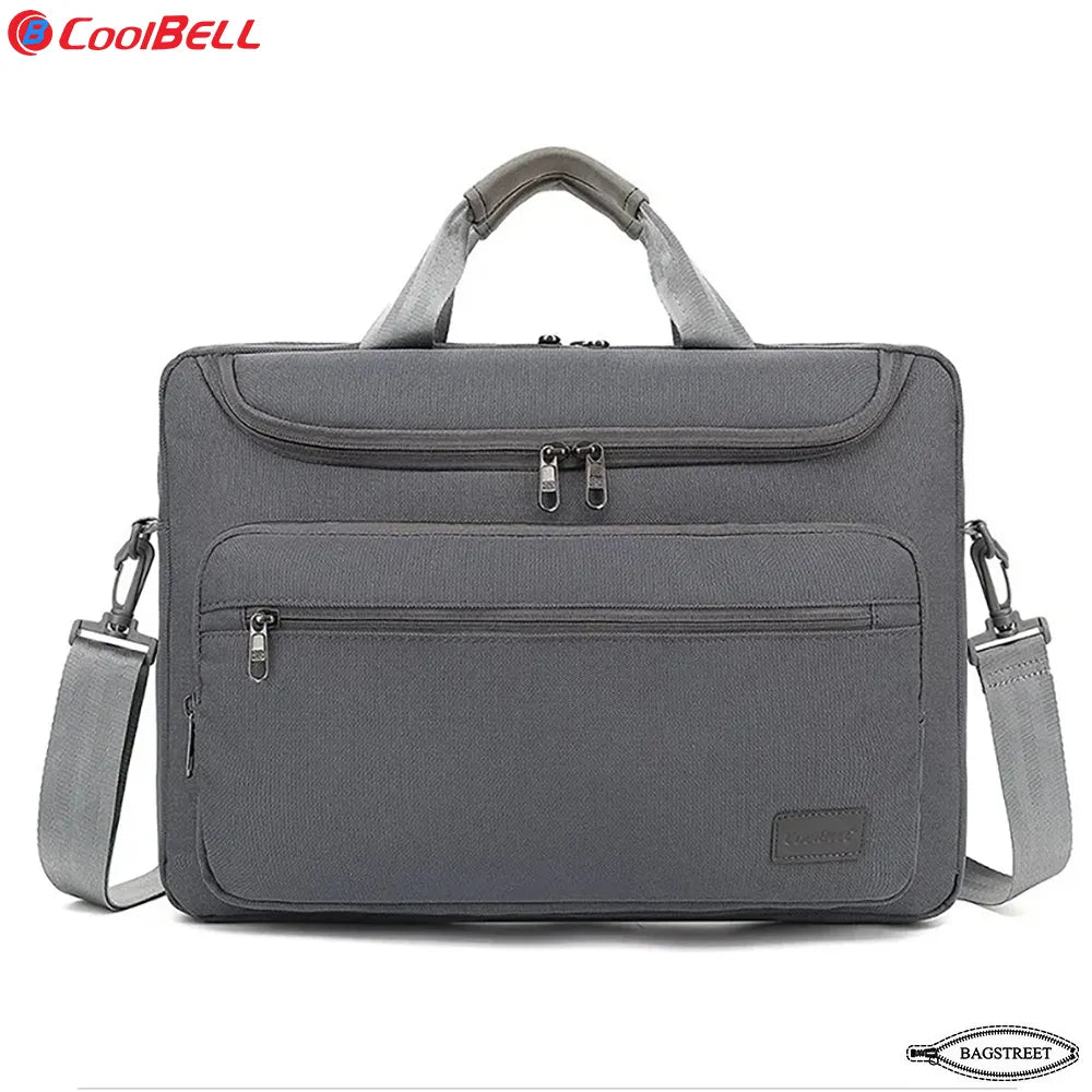 Coolbell CB-2116 15.6" Laptop Sleeve Briefcase - Slim Waterproof Computer Bag with Trolley Belt & Shockproof Padding - Multicolor