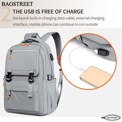 BAGSTREET Fashion Trendy 15.6" Laptop Backpack with USB Port (BS-109)