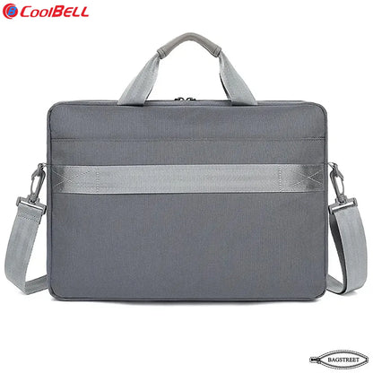 Coolbell CB-2116 15.6" Laptop Sleeve Briefcase - Slim Waterproof Computer Bag with Trolley Belt & Shockproof Padding - Multicolor