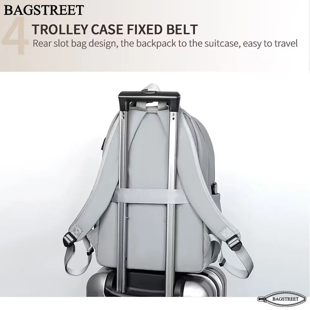 BAGSTREET Fashion Trendy 15.6" Laptop Backpack with USB Port (BS-109)