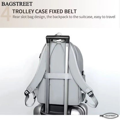BAGSTREET Fashion Trendy 15.6" Laptop Backpack with USB Port (BS-109)