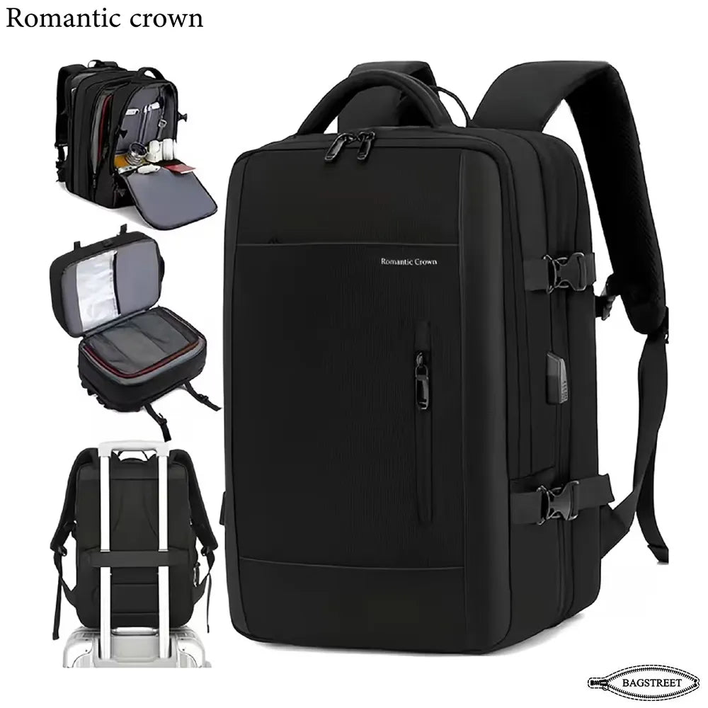 Romantic Crown 17.3" Expandable Waterproof Laptop & Travel Backpack