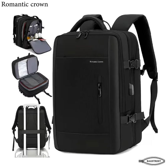Romantic Crown 17.3" Expandable Waterproof Laptop & Travel Backpack