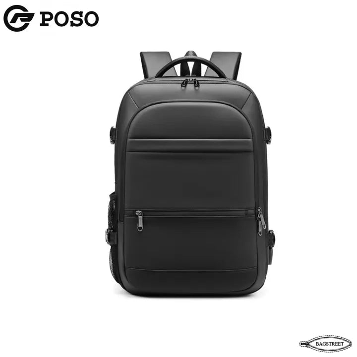 POSO 17.3" Expandable Mens Travel Laptop Backpack PS-660