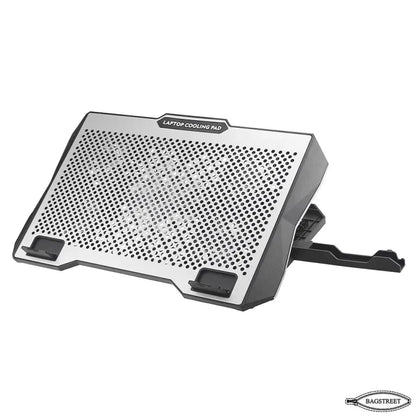 S605 Cooling Pad For 14-17 Inch Gaming Laptop Notebook Cooler with 5 large Quiet Fans Laptop Stand with Phone Holder USB Powered Adjustable Speed Adjustable Mounts Stand with RGB LED Lights
