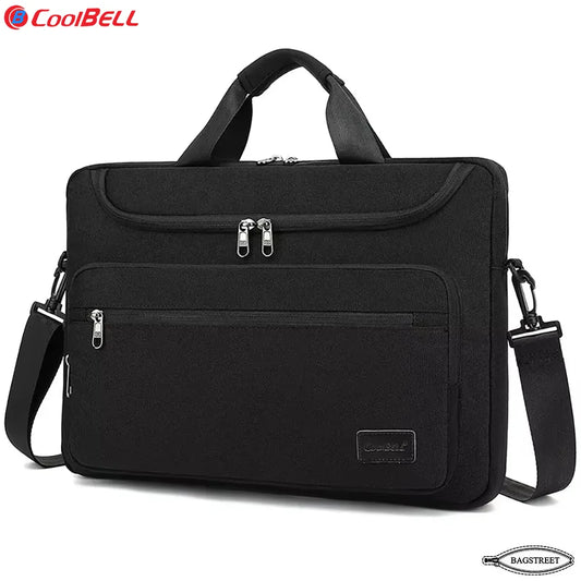 Coolbell CB-2116 15.6" Laptop Sleeve Briefcase - Slim Waterproof Computer Bag with Trolley Belt & Shockproof Padding - Multicolor