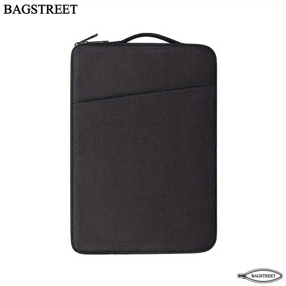 BAGSTREET Professional Laptop Sleeve with Handle | Waterproof Shockproof Case for MacBook Pro/Air/Notebooks & Elitebooks | 13.3", 14", 15.6" - Black