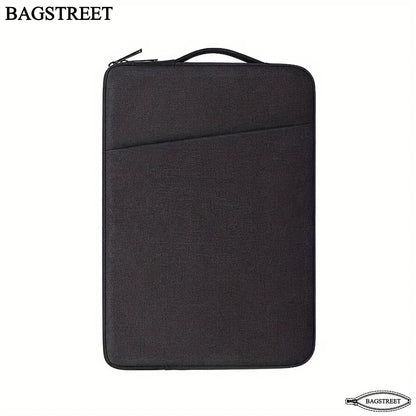 BAGSTREET Professional Laptop Sleeve with Handle | Waterproof Shockproof Case for MacBook Pro/Air/Notebooks & Elitebooks | 13.3", 14", 15.6" - Black