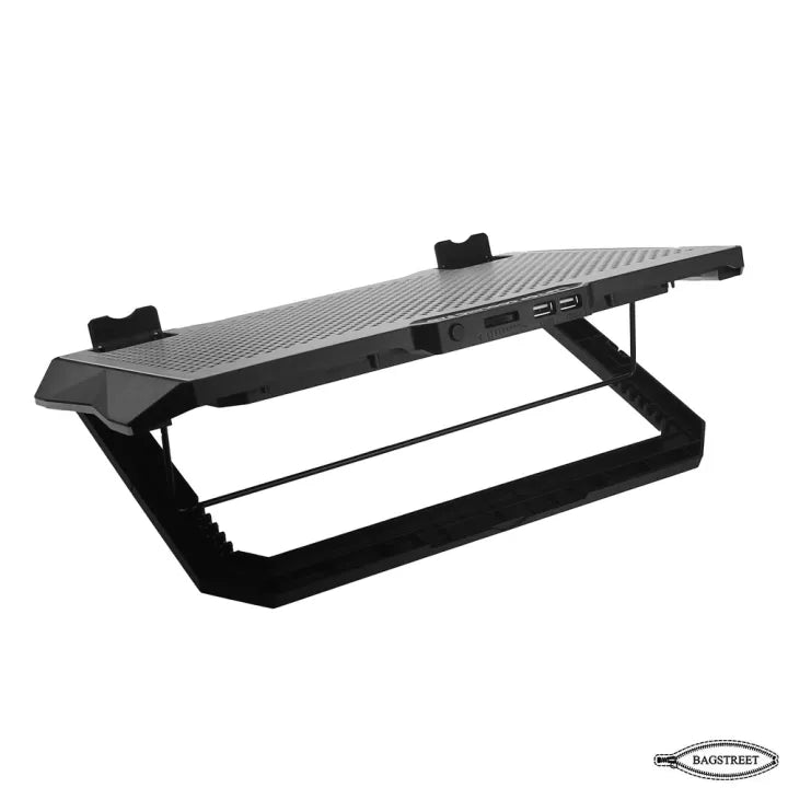 S605 Cooling Pad For 14-17 Inch Gaming Laptop Notebook Cooler with 5 large Quiet Fans Laptop Stand with Phone Holder USB Powered Adjustable Speed Adjustable Mounts Stand with RGB LED Lights