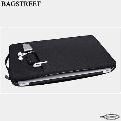 BAGSTREET Professional Laptop Sleeve with Handle | Waterproof Shockproof Case for MacBook Pro/Air/Notebooks & Elitebooks | 13.3", 14", 15.6" - Black