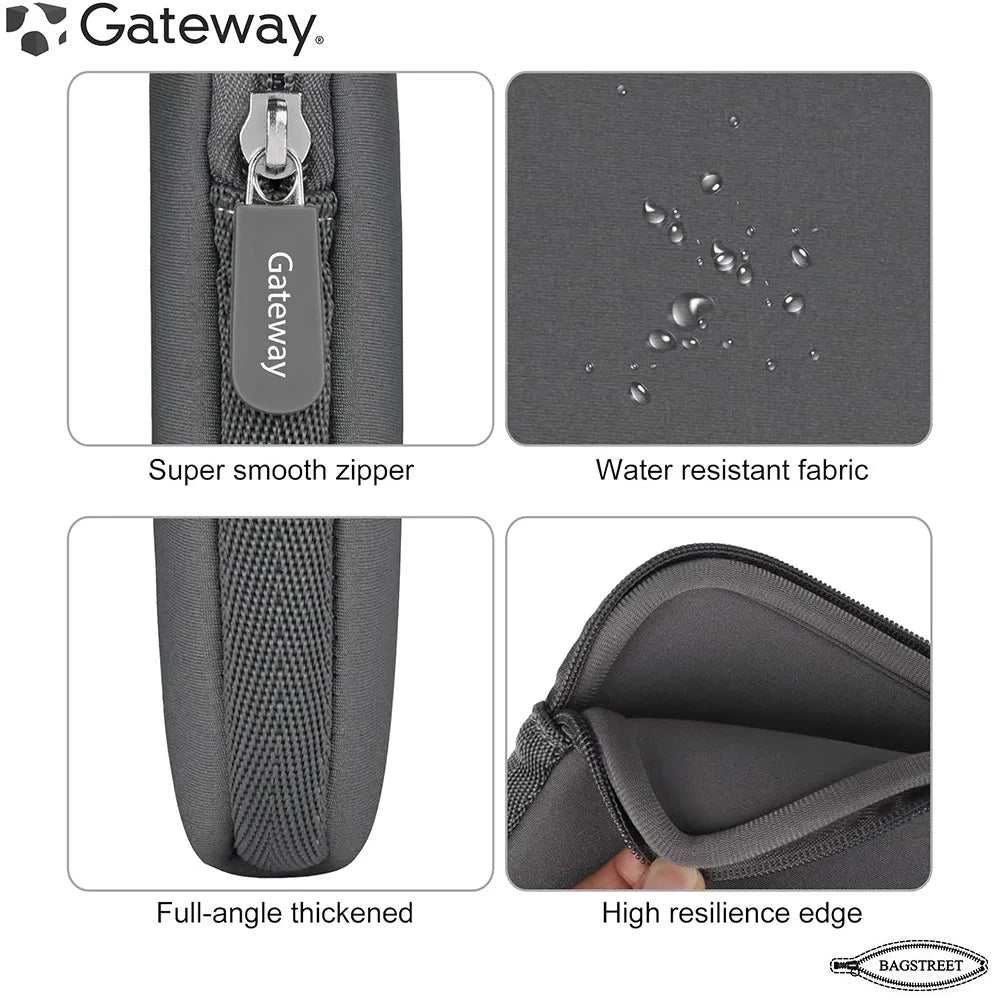 Gateway Laptop Sleeve 14"-15.4" Inch Essential Laptop Sleeve Dustproof, Waterproof, Shockproof Protective Case with Zipper for Men and Women