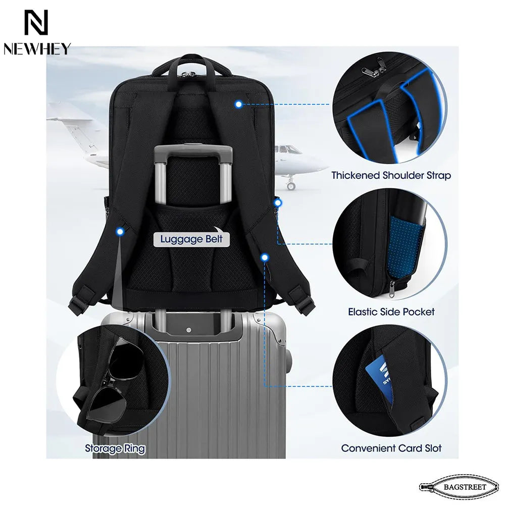 NEWHEY 15.6" Business Laptop Backpack – 40L, TSA Approved, USB-C