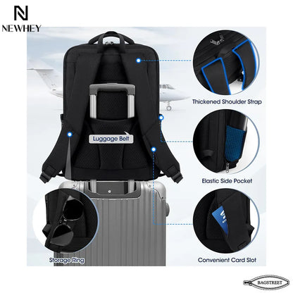 NEWHEY 15.6" Business Laptop Backpack – 40L, TSA Approved, USB-C