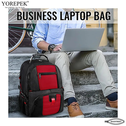 YOREPEK 17.3" Laptop Backpack 50L – Waterproof Travel Bag with USB Port & TSA Anti-Theft