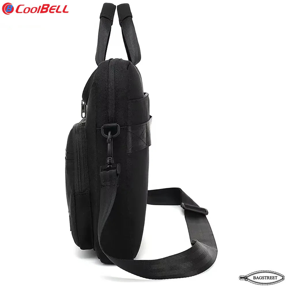 Coolbell CB-2116 15.6" Laptop Sleeve Briefcase - Slim Waterproof Computer Bag with Trolley Belt & Shockproof Padding - Multicolor