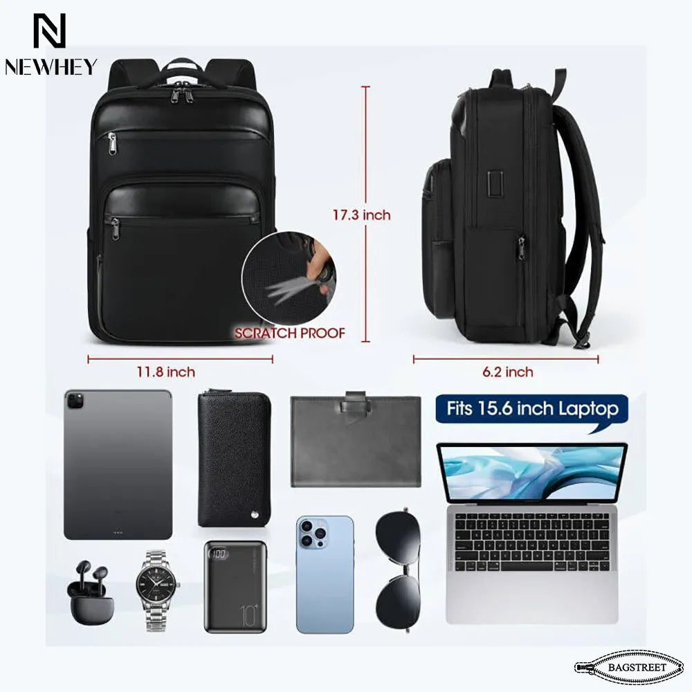 NEWHEY 15.6" Business Laptop Backpack – 40L, TSA Approved, USB-C