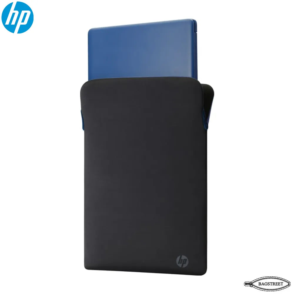 HP Reversible 15.6" Laptop Protective Sleeve - Durable Neoprene Case (Black & Blue) - 2F1X7AA