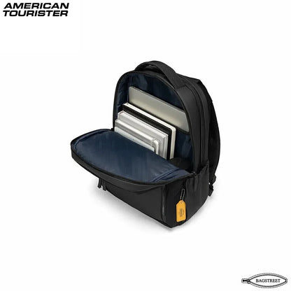 American Tourister Brano II 16" Laptop Backpack Multi-Compartment College & Business Bag (Black)