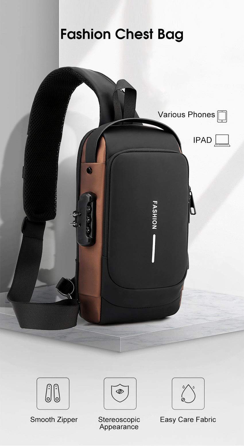 Anti theft Shoulder Bag