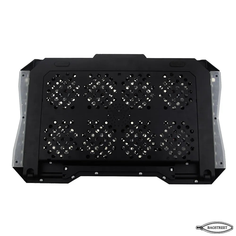 S608 Cooling Pad For 14-17 Inch Gaming Laptop Notebook Cooler with 8 large Quiet Fans Laptop Stand with Phone Holder USB Powered Adjustable Speed Adjustable Mounts Stand with RGB LED Lights