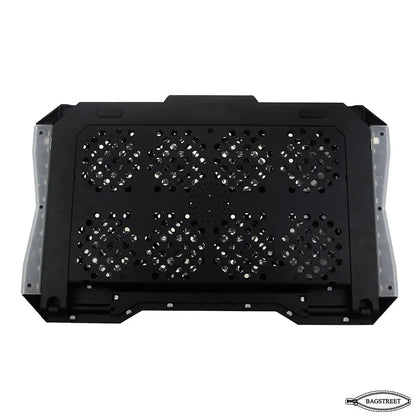 S608 Cooling Pad For 14-17 Inch Gaming Laptop Notebook Cooler with 8 large Quiet Fans Laptop Stand with Phone Holder USB Powered Adjustable Speed Adjustable Mounts Stand with RGB LED Lights
