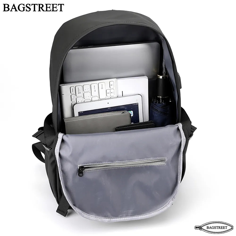 BAGSTREET Fashion Trendy 15.6" Laptop Backpack with USB Port (BS-109)