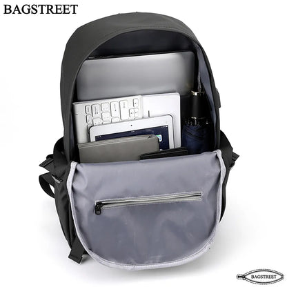 BAGSTREET Fashion Trendy 15.6" Laptop Backpack with USB Port (BS-109)