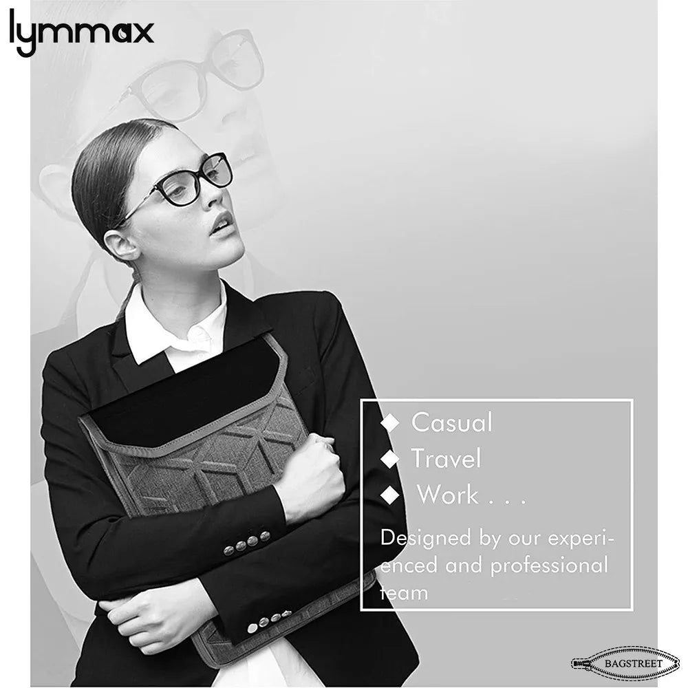 Lynmax Shockproof Laptop Sleeve for MacBook Pro 14/16 & 13.3-15.6" Laptops | Water-Repellent Protective Case with Handle & Pockets