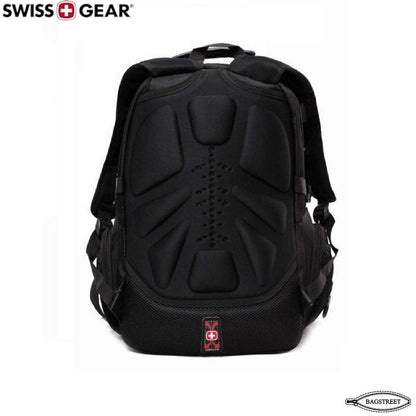 Swissgear 15.6" Laptop Backpack Water Proof, Shock Proof, Unisex Travelling Backpack Business Travel University College School Fashion Backpack with USB Charging and Aux Point Rain Cover 8810 (Black)