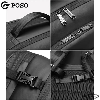 POSO 17.3" Expandable Mens Travel Laptop Backpack PS-660