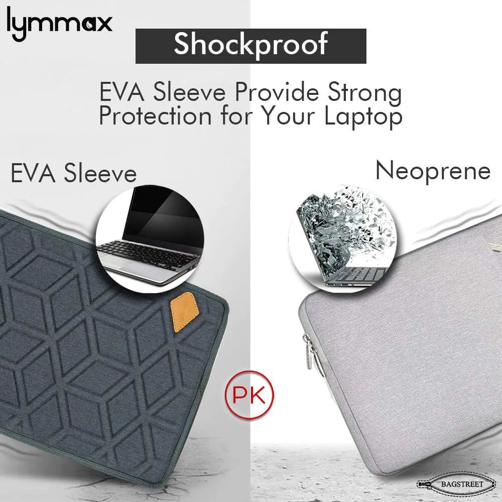 Lynmax Shockproof Laptop Sleeve for MacBook Pro 14/16 & 13.3-15.6" Laptops | Water-Repellent Protective Case with Handle & Pockets