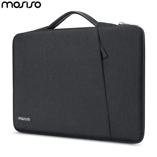 MOSISO Laptop Sleeve 13.3" - 14" Inch Compatible with MacBook Air/Pro, 13-13.3-14 inch Laptop, Compatible with MacBook Pro 14 Inch M3 M2 M1 Pro Max 2023-2021 Notebook, Laptop Sleeve Multifunctional Handbag - Black