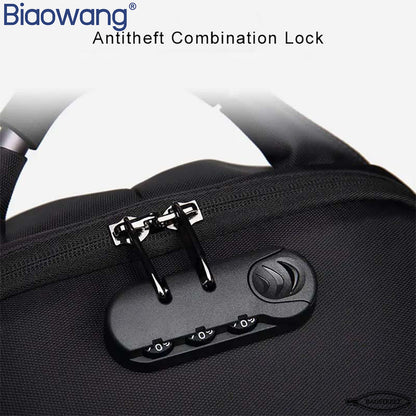 Biaowang 15.6″ Premium Quality Antitheft Waterproof Laptop Backpack with Charging and Headphone Ports – ZBP1058