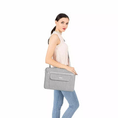 Mosiso Center handle Black Grey Bag